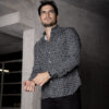 Camisa de estampados de aros verde FOR2961 — vista lateral