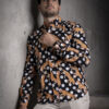 Camisa de estampados de leopardo FOR2965 — vista lateral