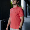 Playera polo coral POL0013 — detalle