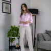 Camisa básica rosa oxford FOR2984 — detalle