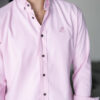 Camisa básica rosa oxford FOR2983 — vista frontal