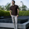 Playera polo café POL0012 — detalle