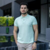 Playera polo menta POL0011 — vista frontal