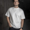 Playera oversize hueso OV0002 — vista posterior