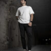 Playera oversize hueso OV0002 — detalle