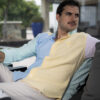Camisa de combinaciones amarillo, azul, menta y rosa FOR2991 — vista lateral