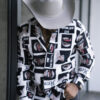 Camisa de estampados de arte FOR2947 — detalle