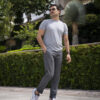 Playera de punto gris PT0003 — detalle