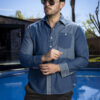 Camisa de mezclilla blocks FOR2885 — detalle