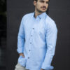 Camisa básica cielo oxford FOR3013 — vista lateral