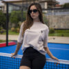 Playera Padel oversize beige con estampado "Padel Player" OV0008 — vista alternativa