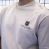 Playera Padel oversize beige con estampado "Padel Player" OV0008 — detalle