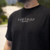 Playera Padel oversize negra con estampado "Grow The Game" OV0006 — vista posterior