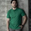 Playera polo basica color verde bandera POL0016 — vista lateral