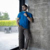 Playera polo basica color turquesa POL0018 — detalle