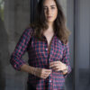 Camisa de cuadros verde y rojo FOR3038 — vista lateral