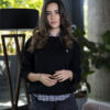 Sueter Negro con cuello redondo ST7003 — vista frontal