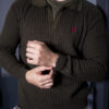 Sueter verde militar ST7004 — detalle