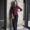 Camisa de básica color vino FOR3062 — detalle