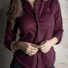 Camisa de básica color vino FOR3062 — vista frontal