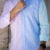 Camisa de combinaciones azul cielo, rosa y menta FOR2752 — detalle