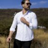 Camisa Dryflex color blanco FOR3072 — en modelo