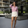 Camisa de rayas rojas FOR3104 — detalle