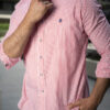 Camisa de rayas rojas FOR3103 — vista frontal