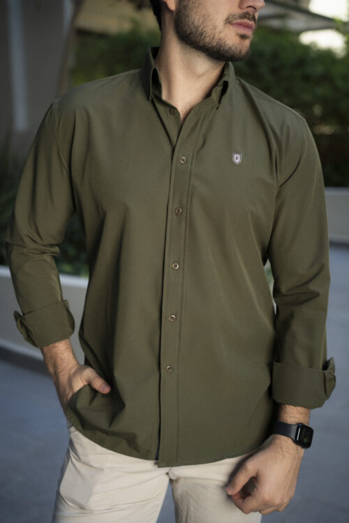 Alternative view of Camisa Dryflex color verde militar | FOR3127