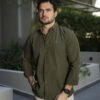 Camisa Dryflex color verde militar FOR3127 — detalle de tela