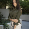 Camisa Dryflex color verde militar FOR3128 — en modelo