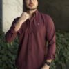 Camisa Dryflex color vino FOR3129 — vista posterior