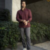 Camisa Dryflex color vino FOR3129 — detalle