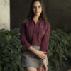 Camisa Dryflex color vino FOR3130 — vista lateral