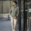 Camisa Dryflex color verde agave FOR3131 — detalle