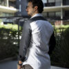 Camisa de combinaciones blanco y negro FOR3155 — detalle