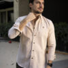 Camisa basica beige oxford FOR3171 — vista alternativa