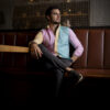 Camisa de combinaciones menta, rosa y amarillo FOR2938 — en modelo