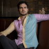 Camisa de combinaciones menta, rosa y amarillo FOR2938 — vista posterior