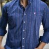 Camisa de Combinaciones de Rayas marino con multicolor FOR3105 — detalle