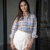 Camisa de cuadros multicolor FOR3116 — vista lateral