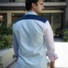 Camisa de Combinaciones de Menta Cielo Rosa FOR3157 — detalle de tela