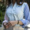 Camisa de Combinaciones de Menta Cielo Rosa FOR3158 — vista lateral