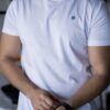 Camisa Basica Blanco TS105 — vista lateral