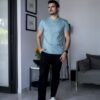 Camisa Basica Aqua TS108 — vista posterior