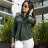 Camisa Dryflex Verde esmeralda FOR3190 — detalle