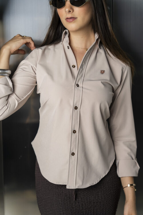 Camisa Dryflex Beige FOR3192 — vista frontal