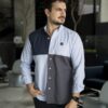 Camisa de combinaciones Cielo, Marino, Gris FOR3193 — vista frontal