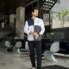 Camisa de combinaciones Cielo, Marino, Gris FOR3193 — vista lateral
