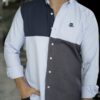 Camisa de combinaciones Cielo, Marino, Gris FOR3193 — detalle